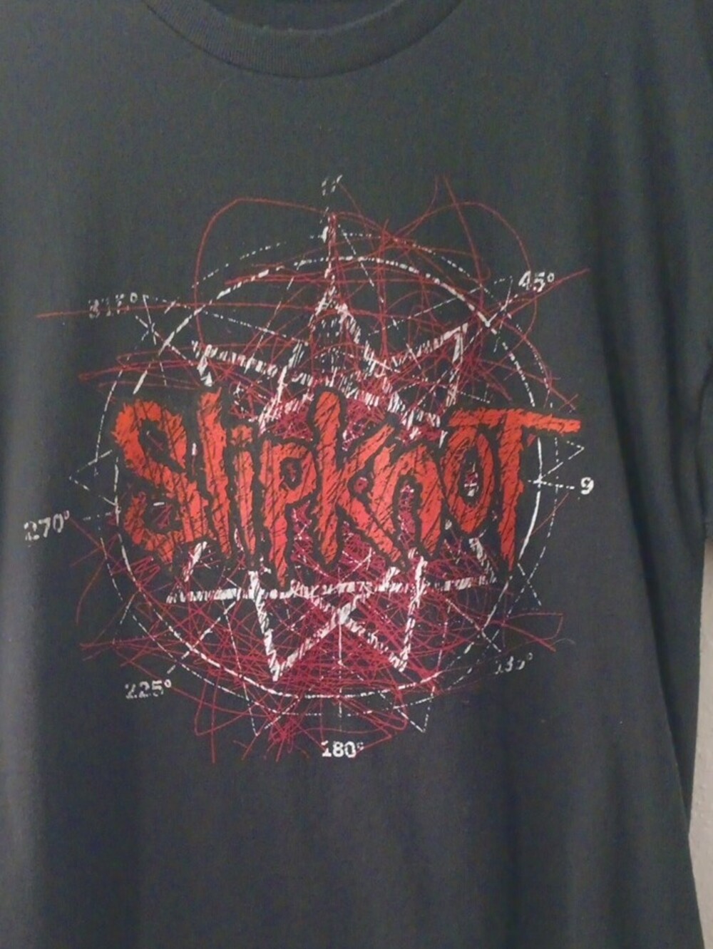 Slipknot Graphic Black Short Sleeve Tee - Red Logo Lg Unisex - Picture 2 of 5